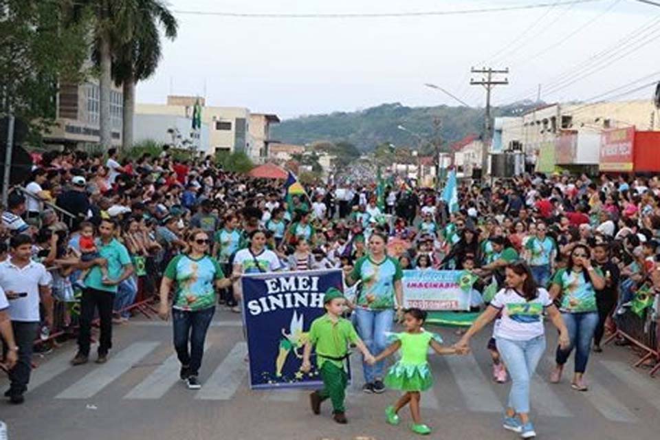 Prefeitura promove desfile cívico para comemorar o Dia da Independência