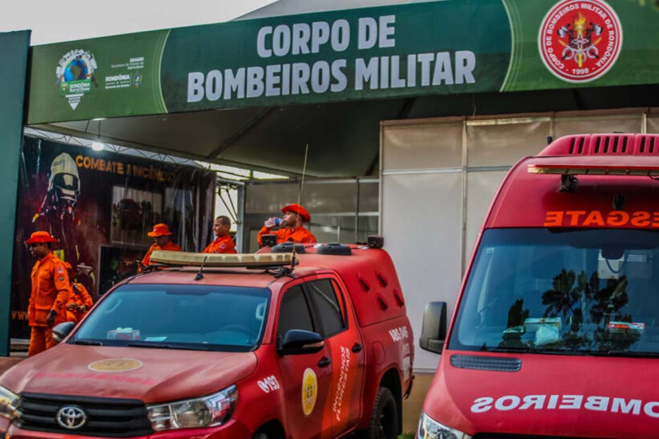 Corpo de Bombeiros Militar assegura atendimento aos participantes da 11ª Rondônia Rural Show Internacional