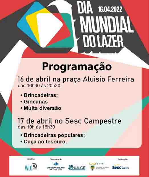 Dia mundial do lazer tem promagramação divulgada em Porto Velho