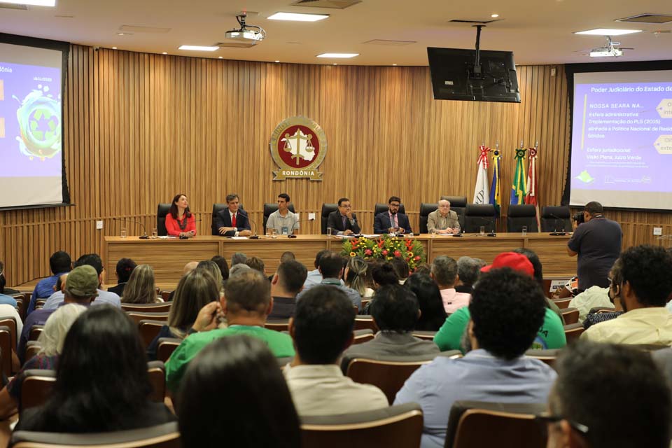 TJRO apresenta suas políticas de sustentabilidade em seminário promovido pelo MP