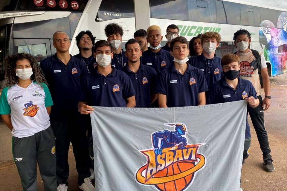 Asbavi viaja para a disputa da Taça Jipa de Basquete Sub-20 em Ji-Paraná; competição terá equipes de quatro cidades