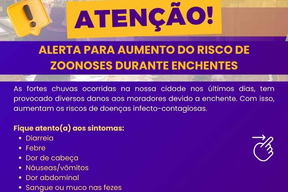 Pimenta Bueno alerta para aumento do risco de zoonoses durante enchentes