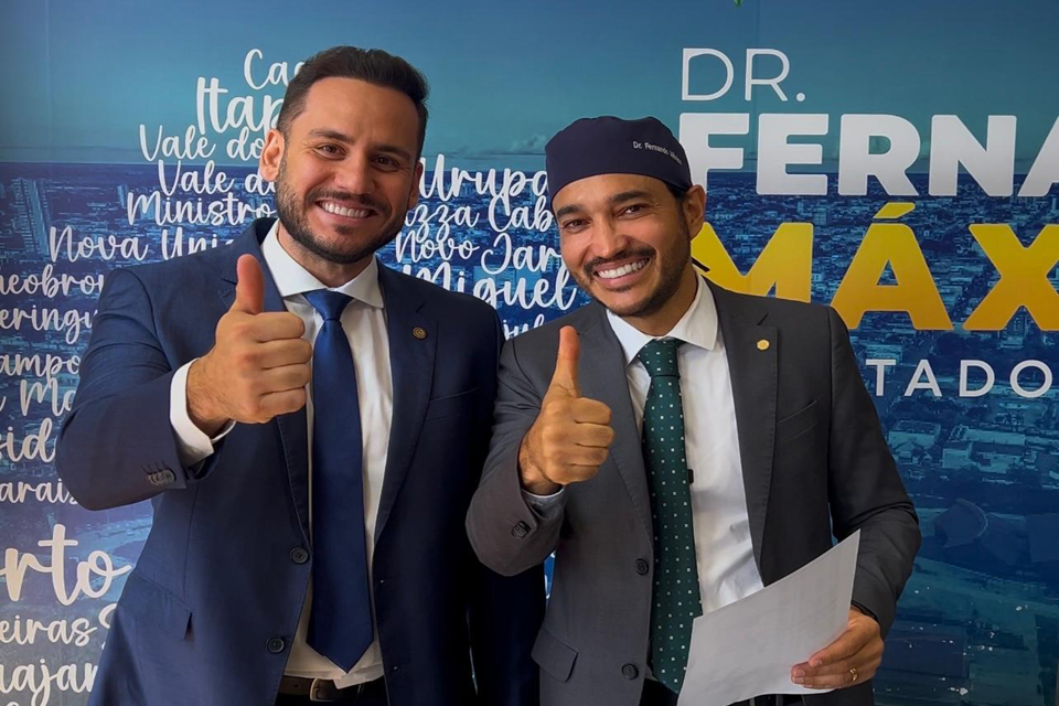 Deputado Dr. Fernando Máximo sela aliança com prefeito Affonso Cândido de Ji-Paraná