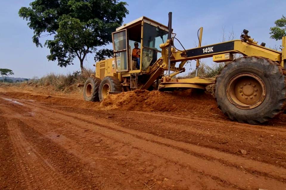 Obras de manutenção dos 28 quilômetros da RO-484 têm início em Santa Luzia do Oeste