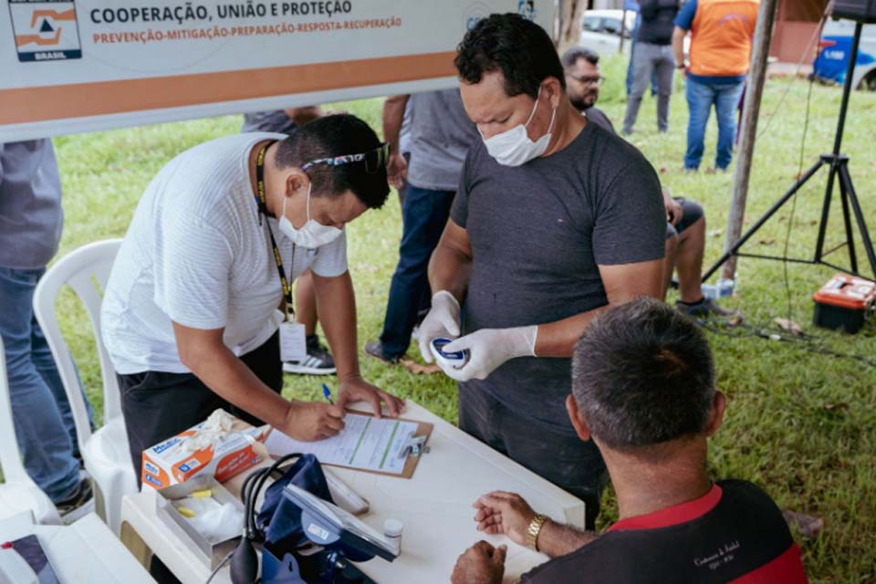 Secretaria Municipal de Saúde de Porto Velho leva serviços de saúde durante simulado de evacuação