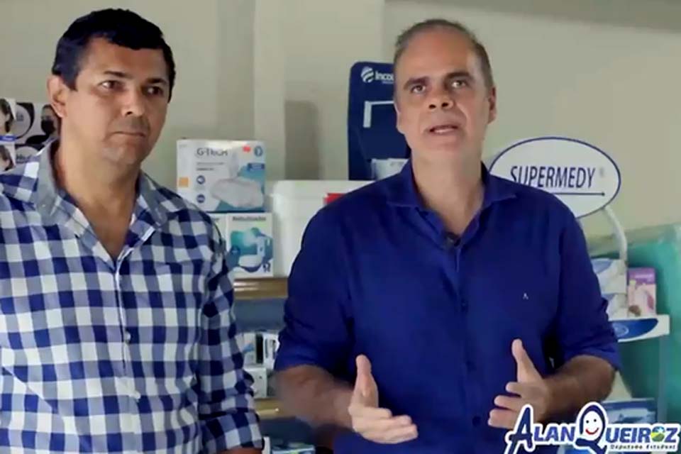 Deputado Alan Queiroz promove uma ação para ajudar pessoas que precisam de equipamentos médicos de forma temporária