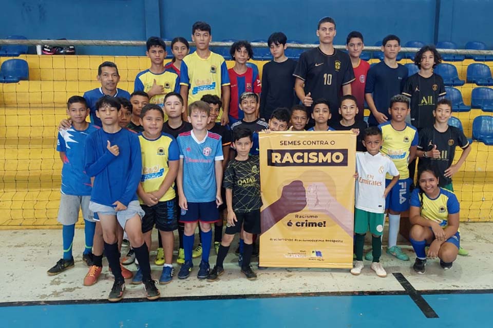 Ações de combate ao racismo são adotadas nos polos de atividades esportivas e eventos