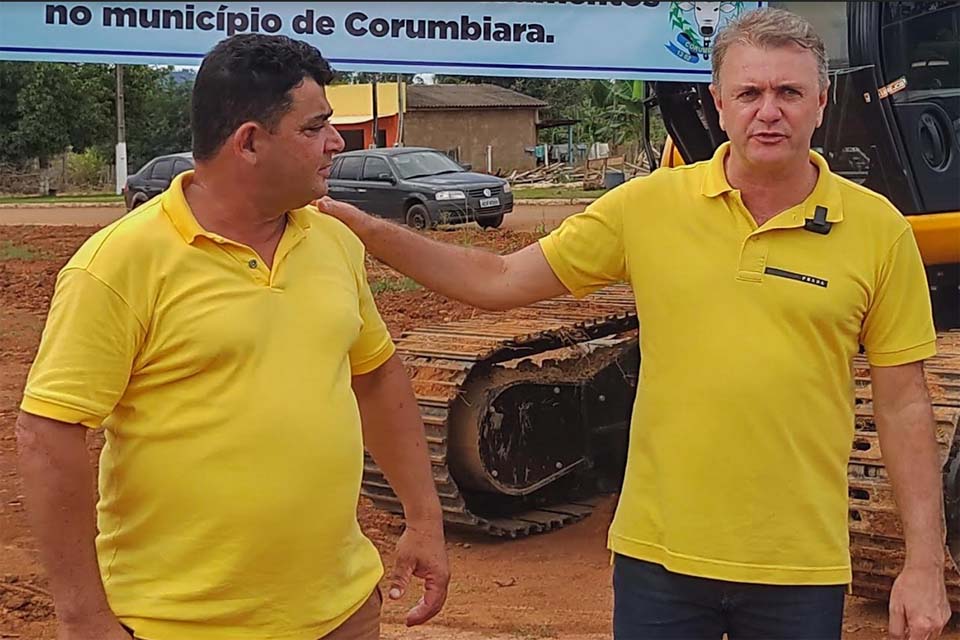 Recurso liberado pelo deputado Luizinho Goebel garante construção de quadra poliesportiva em distrito de Corumbiara