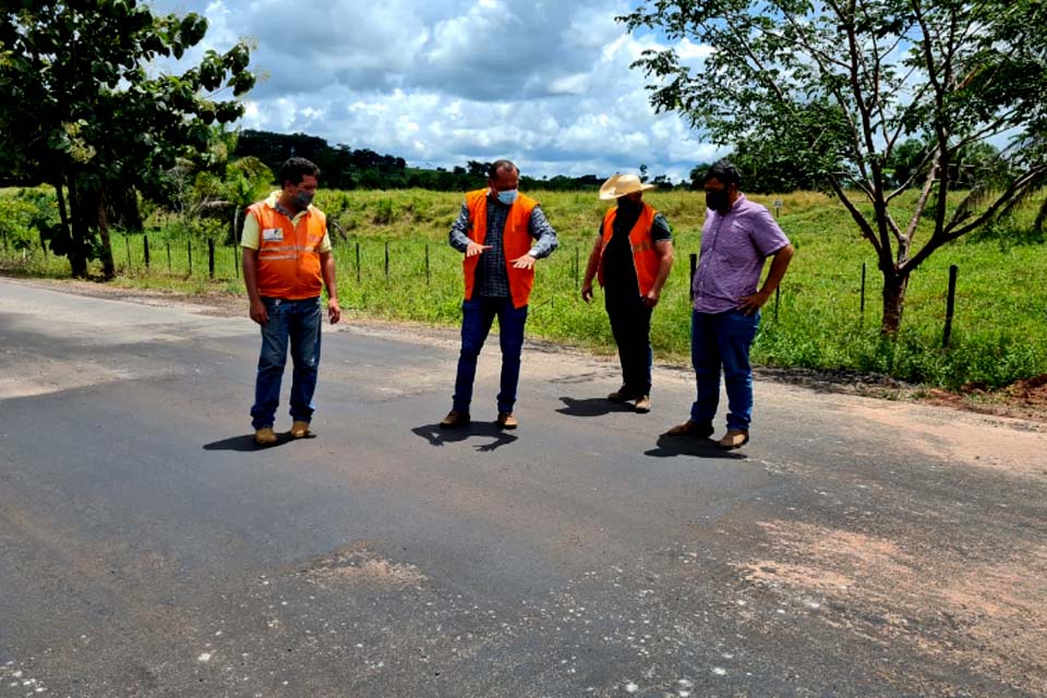 Obras em execução nas rodovias na região da zona da Mata são vistoriadas