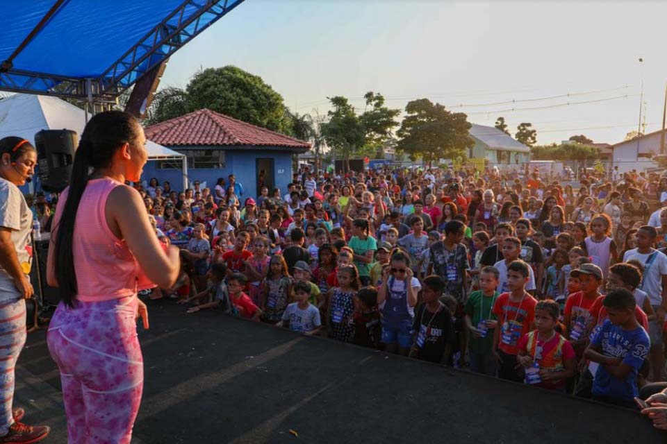 Prefeitura Ji-Paraná recebe mais de 3 mil pessoas no Dia de Brincar do 2º distrito