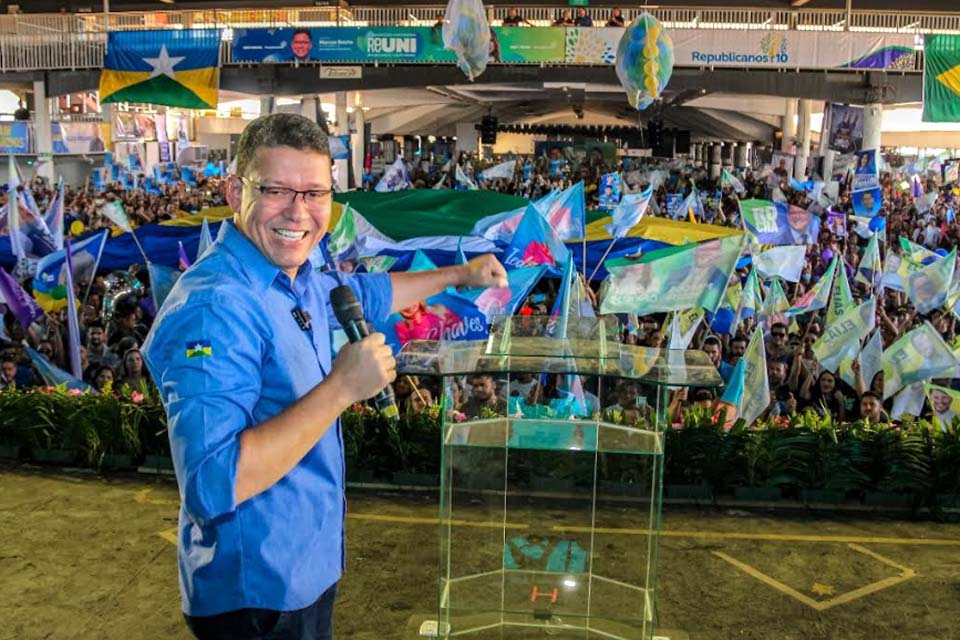 Convenção dos partidos União Brasil e Republicanos oficializa nome do coronel Marcos Rocha à reeleição ao Governo de Rondônia