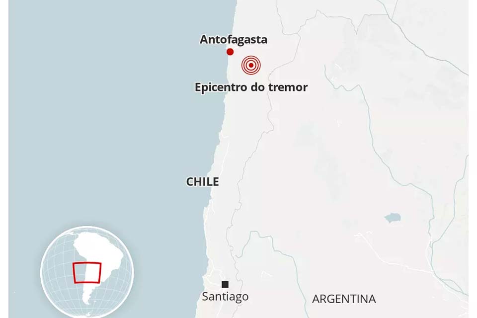 Chile registra novo terremoto na região do deserto do Atacama