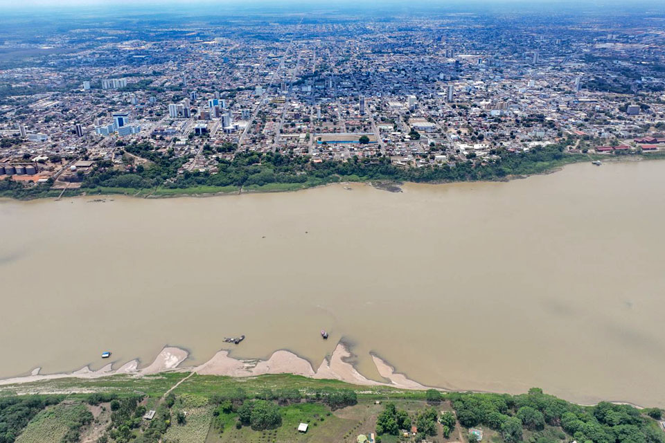 Desbarrancamento: Nível do rio Madeira está mais baixo que no ano passado, alerta Defesa Civil Municipal de Porto Velho