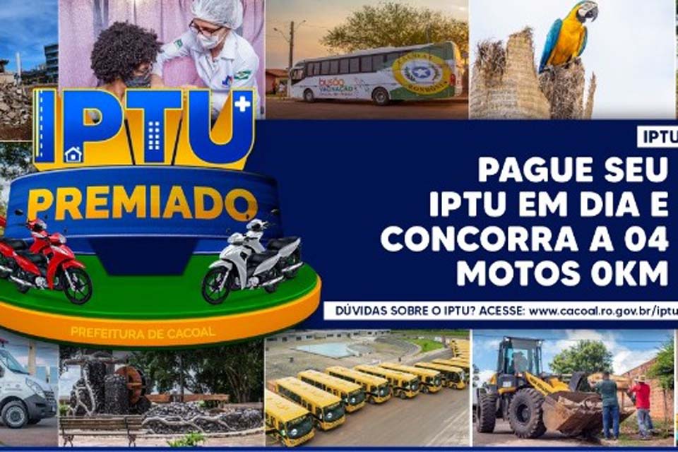 Carnês do IPTU com desconto de até 20% estão disponíveis no site da Prefeitura ou na Divisão da Receita