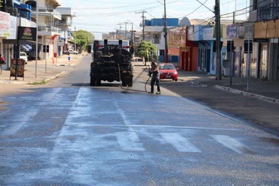 Prefeitura de Ji-Paraná inicia recapeamento da avenida Brasil