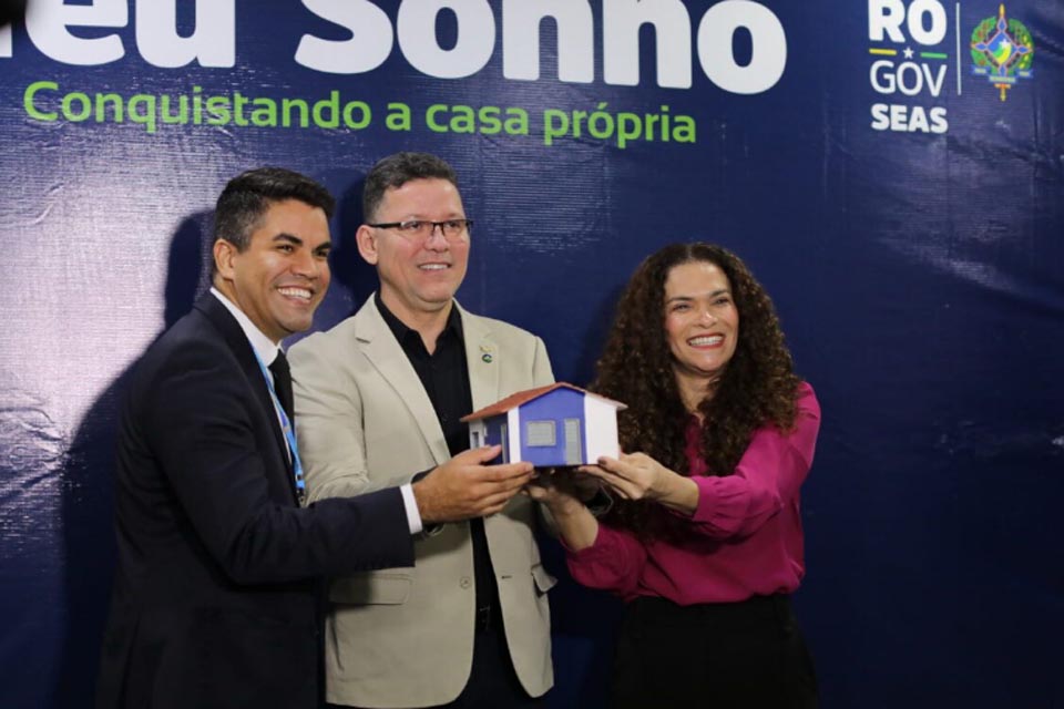 Governador Marcos Rocha e secretária Luana Rocha lançam programa habitacional que fortalece políticas sociais em Rondônia