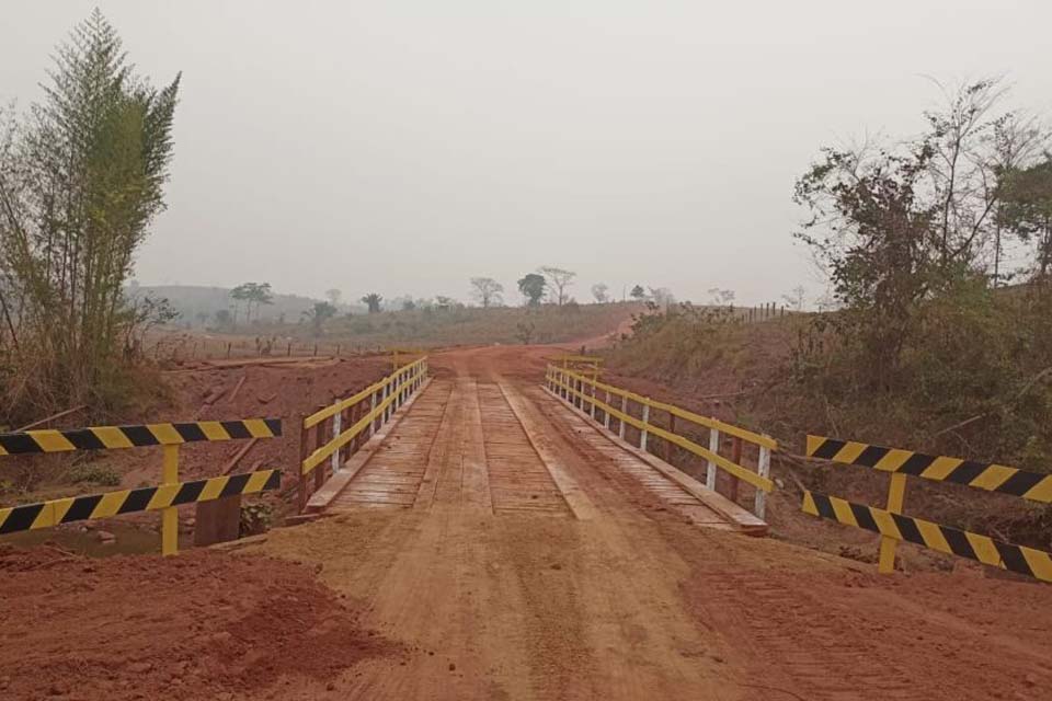 Recuperação de ponte na RO-135 fortalece o turismo e o escoamento agrícola em Alta Floresta d’Oeste