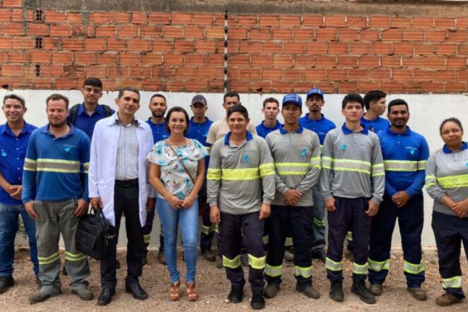 Semusa de Rolim de Moura promove roda de conversa na empresa Águas Rolim referente ao Novembro Azul