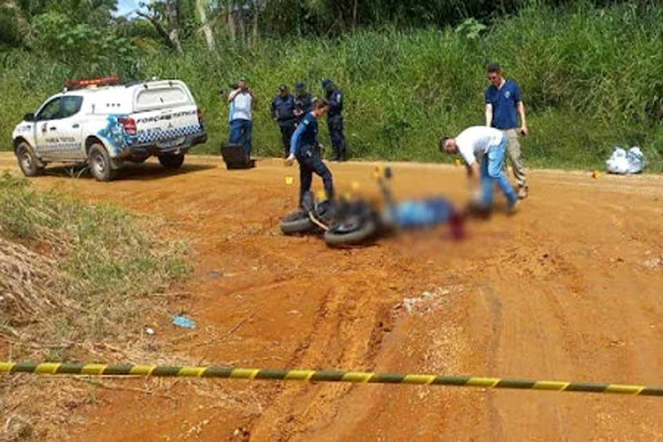 Motociclista é executado com varios tiros em Ariquemes