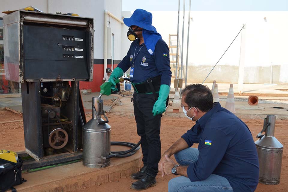 Ipem identifica irregularidades em bombas de combustível no Distrito Novo Plano