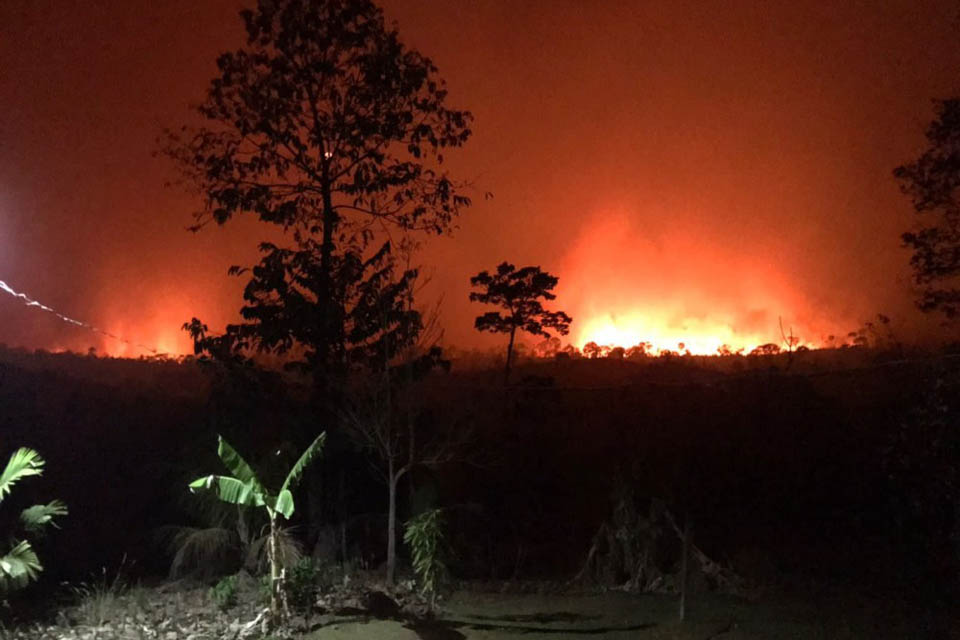  Polícia Federal prende o principal suspeito do incêndio de grandes proporções que destruiu parte da reserva Margarida Alves em Nova União/RO.