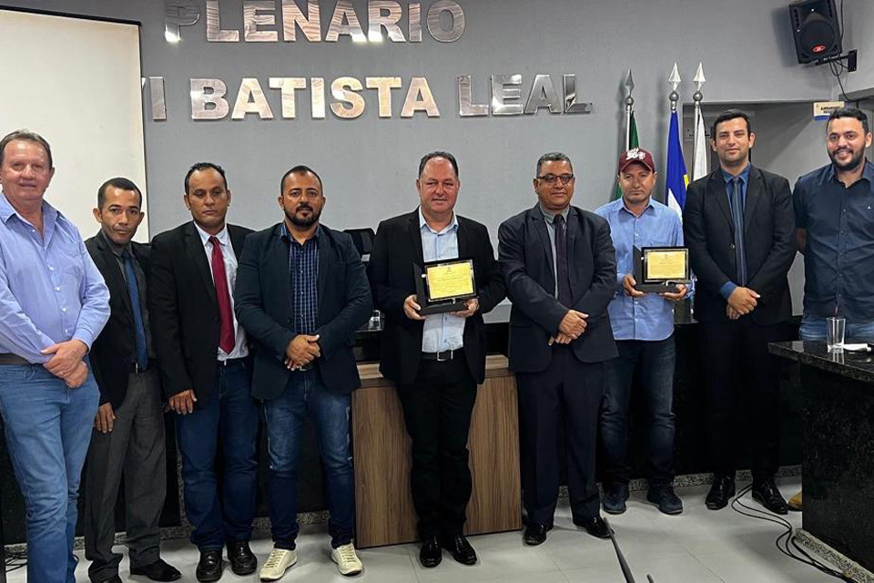 Deputado estadual eleito Pedro Fernandes é homenageado pela Câmara de Cujubim