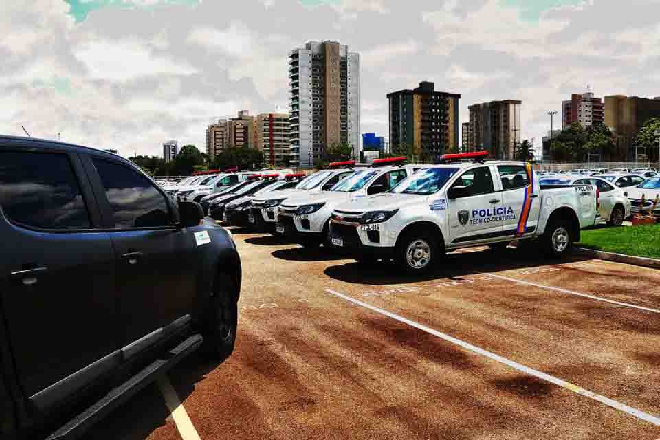 Segurança Pública de Rondônia recebe viaturas, maletas periciais e equipamentos