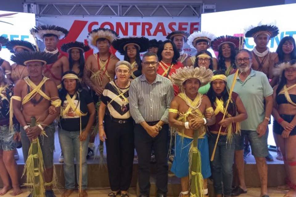 SINDSEF-RO: Abertura do XIX Contrasef destaca a valorização da cultura indígena do Povo Gavião Ikolen