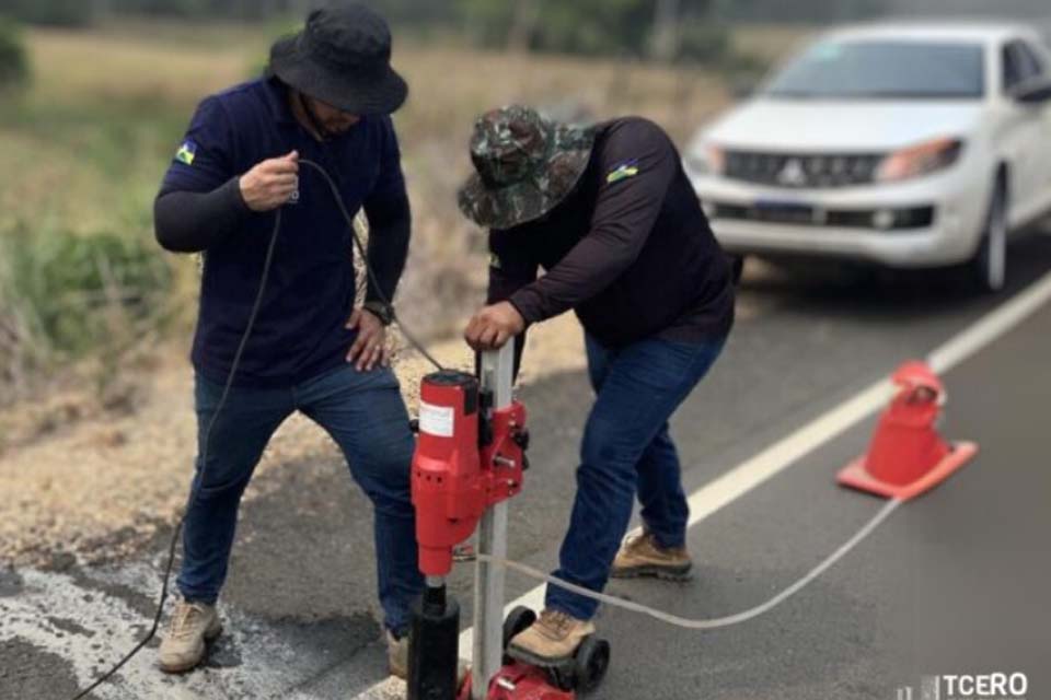 Ação inovadora do TCE avalia qualidade do asfalto em rodovia estadual de Rondônia