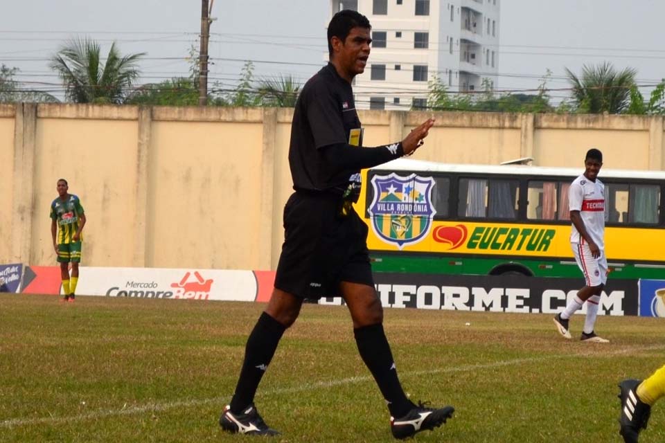 Árbitro rondoniense Fledes Rodrigues Santos apitará Patrocinense x Águia Negra