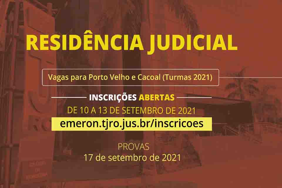 Emeron abre novo processo seletivo para residentes judiciais e magistrados(as) orientadores(as)