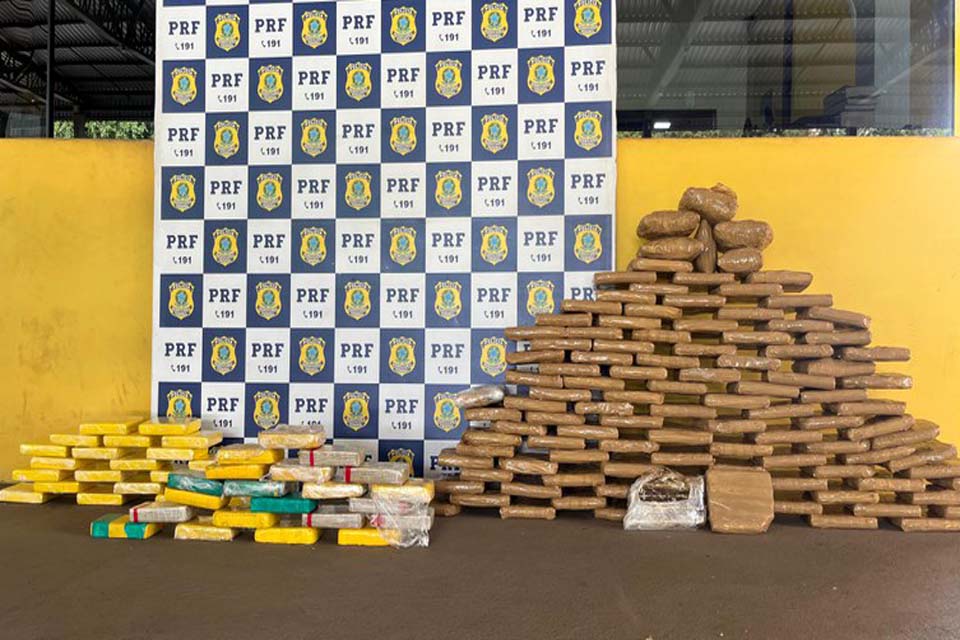 PRF prende homem traficando mais de 160 kg de drogas em Ji-Paraná