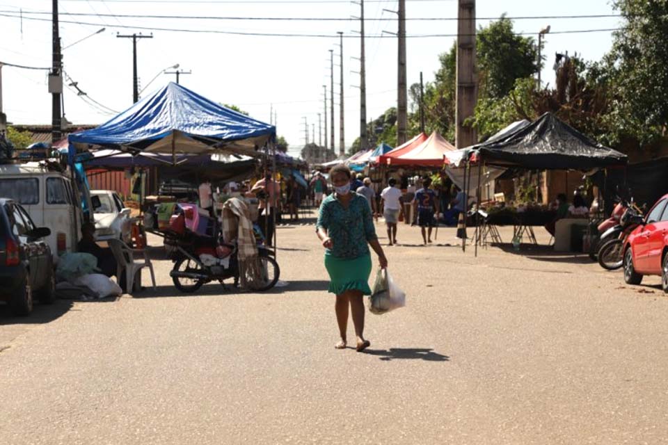 Feiras e mercados municipais continuam servindo à população;  o município de Porto Velho à Fase I do Decreto Estadual 25.138