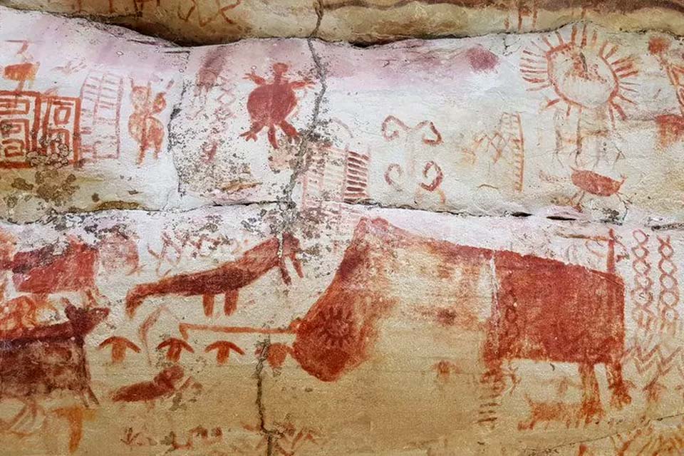 Exploradores descobrem pinturas da Era do Gelo na Amazônia colombiana