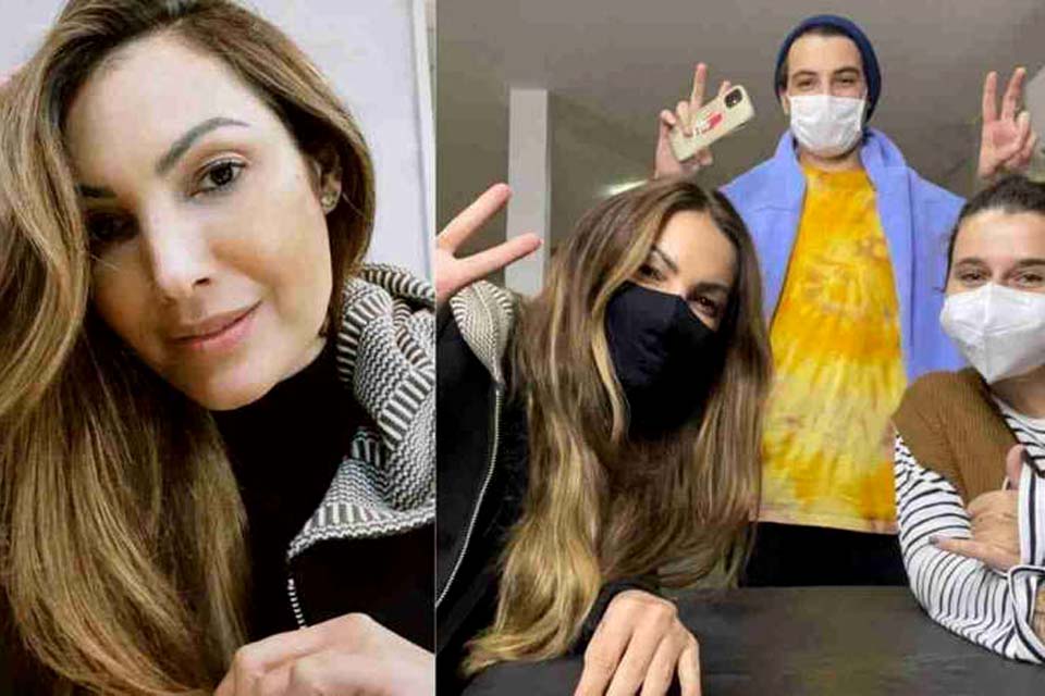 Aos 44 anos, Patrícia Poeta faz a primeira tatuagem com o filho