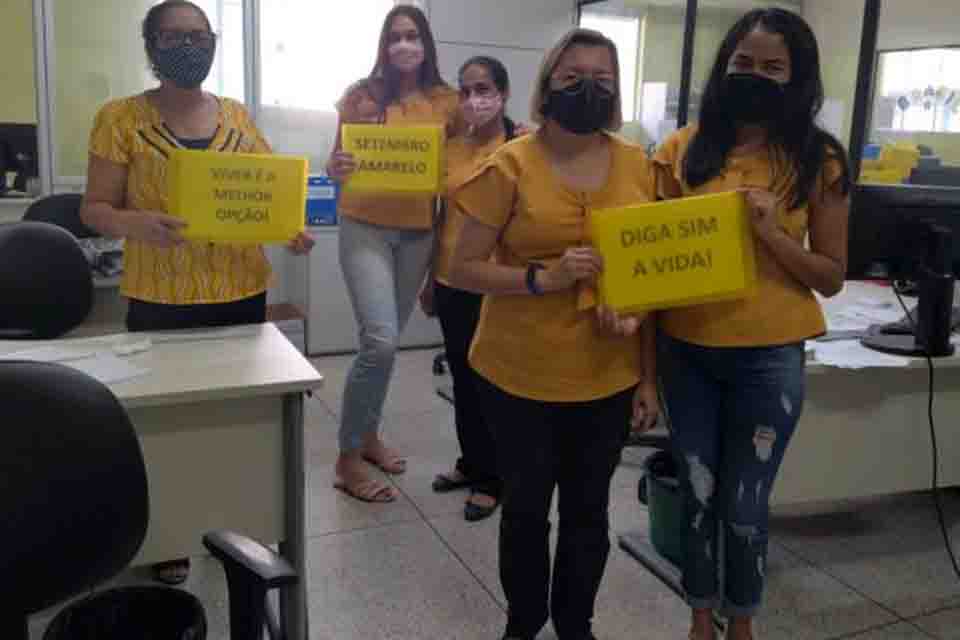 Iperon promove ação de conscientização sobre “Setembro Amarelo” entre servidores