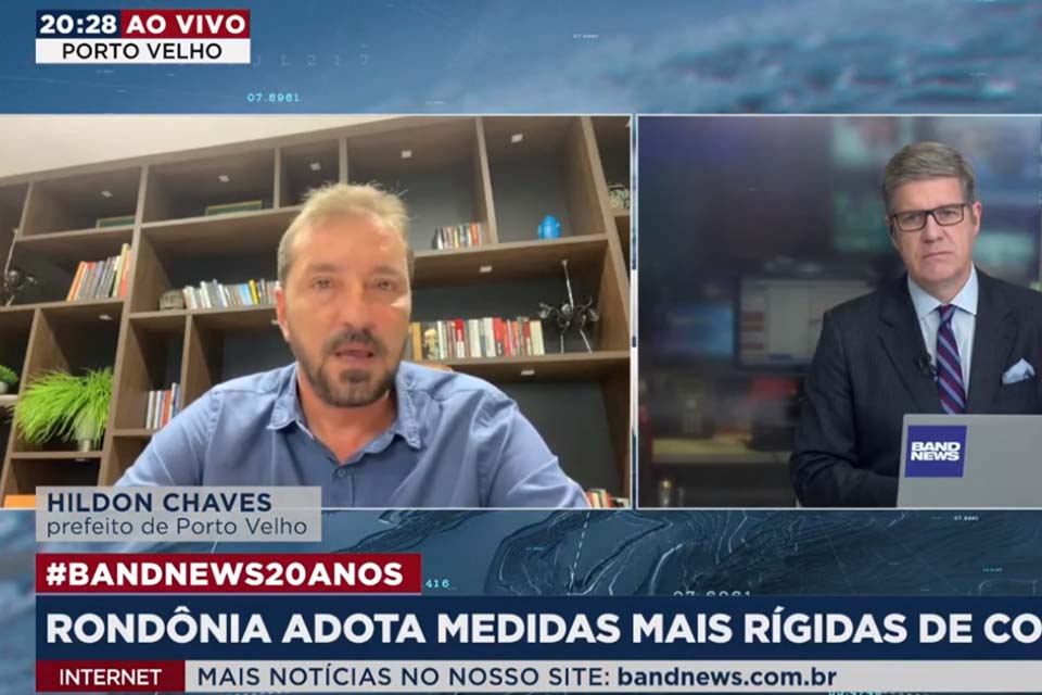 Hildon Chaves diz à Band que pacientes do Amazonas contribuíram com o colapso no sistema de saúde de Porto Velho