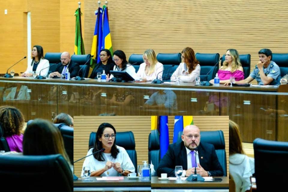 Violência doméstica: Integrantes do MPRO debatem o tema em audiência pública na Assembleia Legislativa