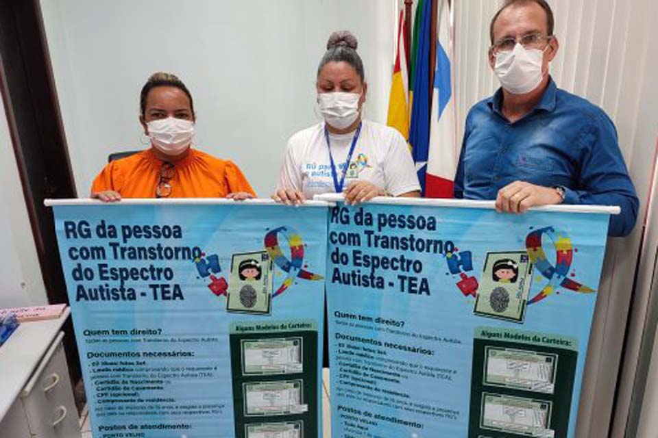 Carteiras de identidade para pessoas com autismo são emitidas no município