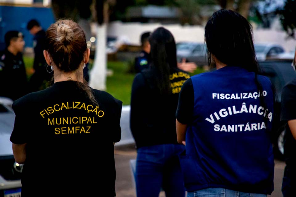 Prefeitura presta apoio à operação policial realizada no entorno da rodoviária de Porto Velho; comércios sem alvarás foram lacrados