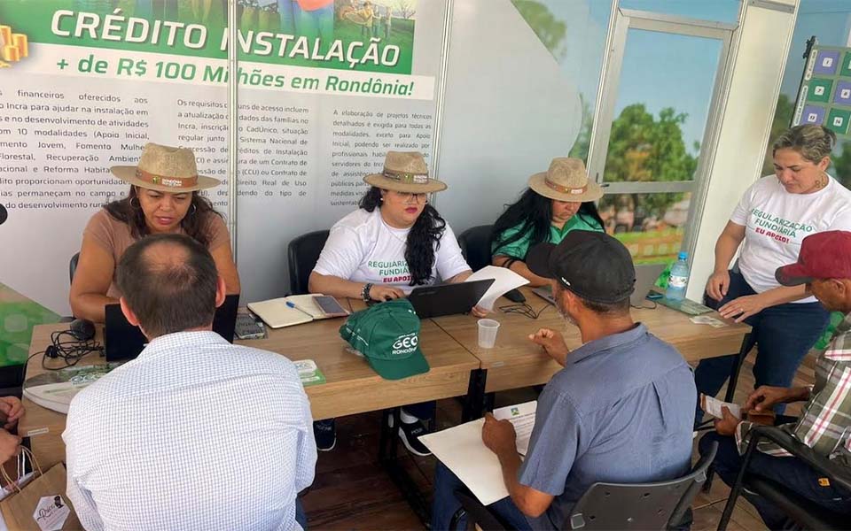 Incra participa de audiência pública na Rondônia Rural Show e realiza atendimentos no estande 