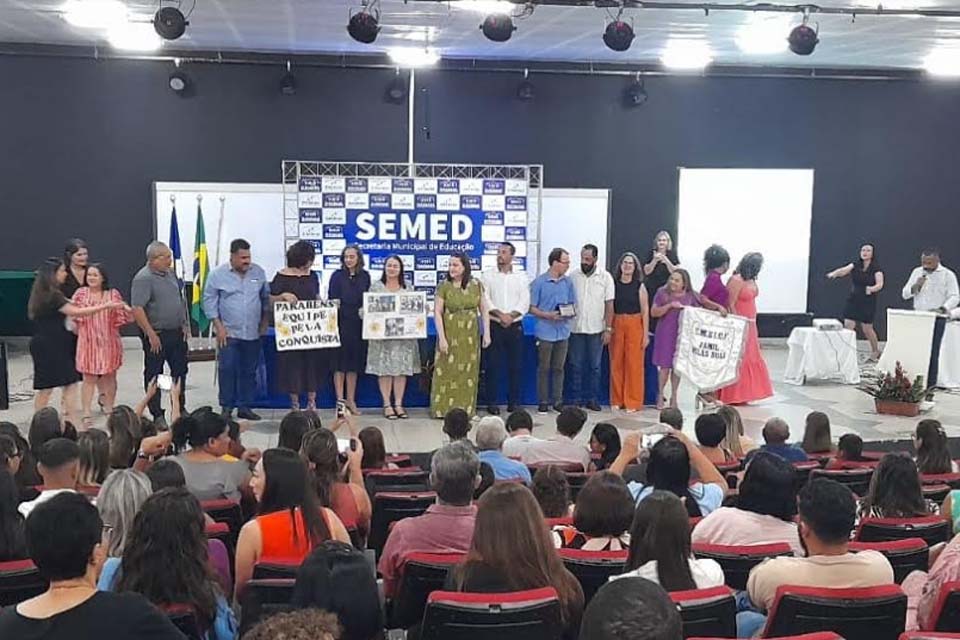  Escolas municipais de Ji-Paraná são premiadas pela excelência na qualidade de ensino