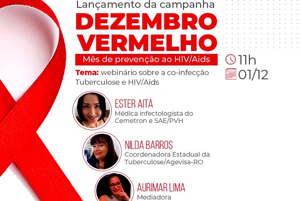 Governo lança campanha “Dezembro Vermelho” durante live sobre as ações de prevenção à AIDS e outras infecções