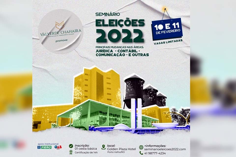 Em iniciativa inédita , escritório referência em Direito eleitoral promoverá Seminário Eleições 2022: as principais mudanças nas áreas jurídica, contábil, marketing, e muito mais