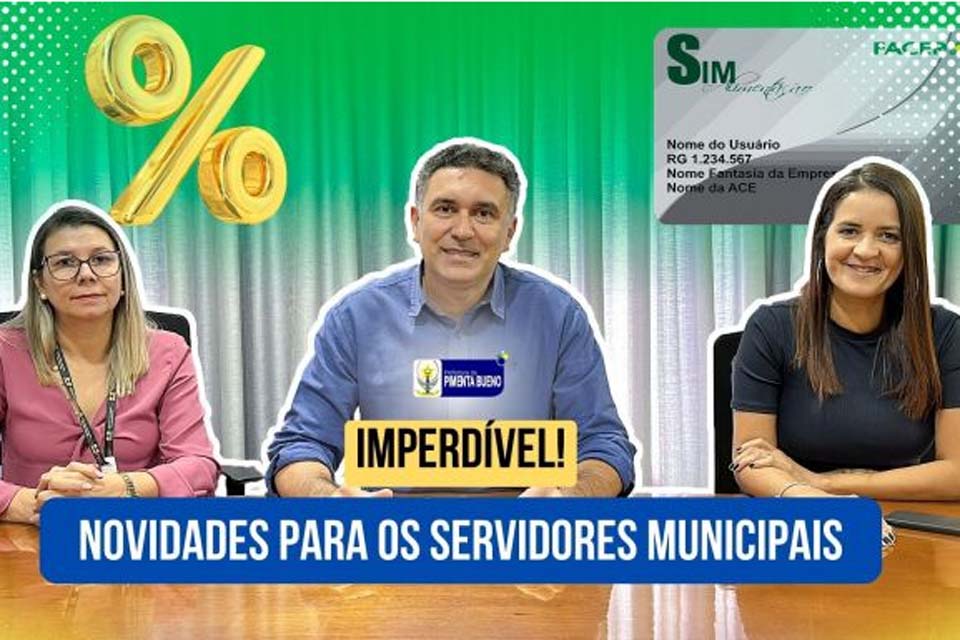 Prefeito de Pimenta Bueno anuncia melhorias e benefícios para os servidores municipais