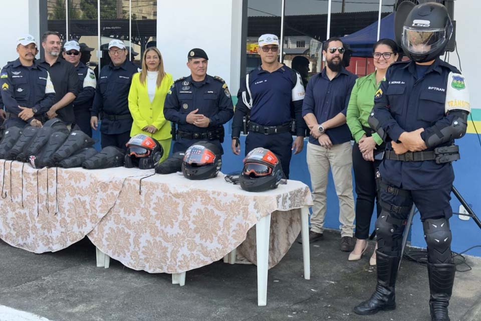 Segurança da Polícia de Trânsito é reforçada com doação de equipamentos