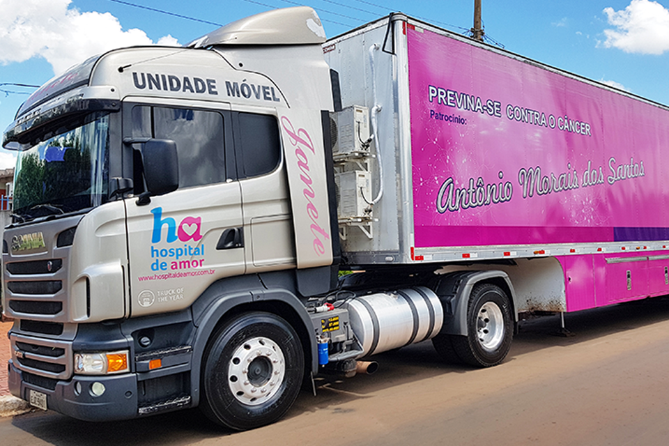 Porto Velho - Carreta do Hospital de Amor atenderá na zona Leste