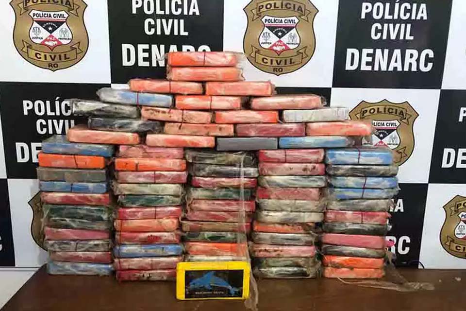 Denarc apreende 82 kg de cocaína na zona leste de Porto Velho