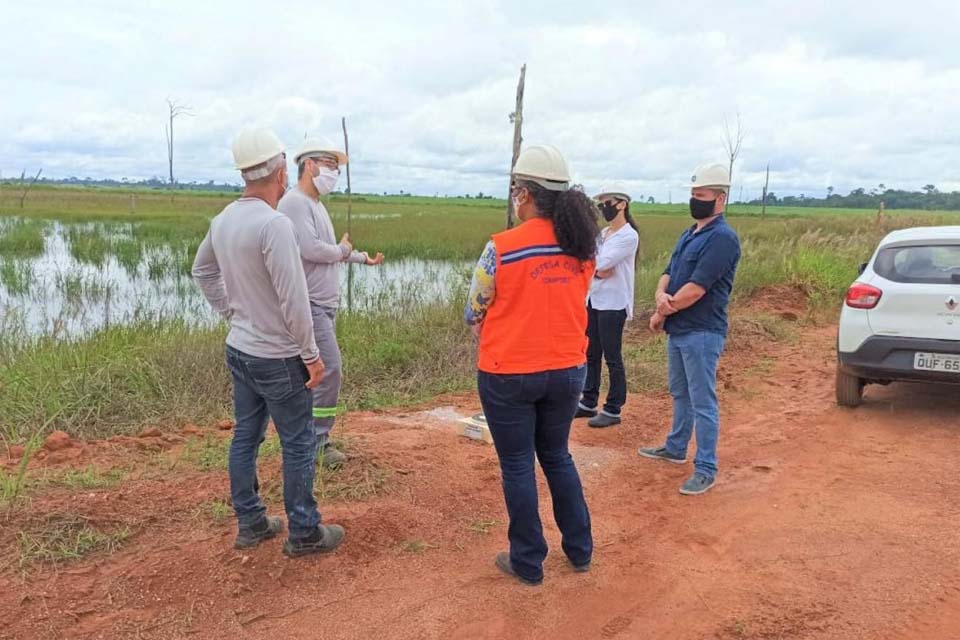 Por melhorias no trânsito do Distrito Bom Futuro SEMUST realiza visita técnica