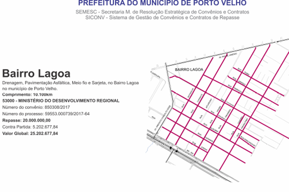 Processo licitatório para asfaltar os bairros Lagoa e Igarapé inicia na próxima semana